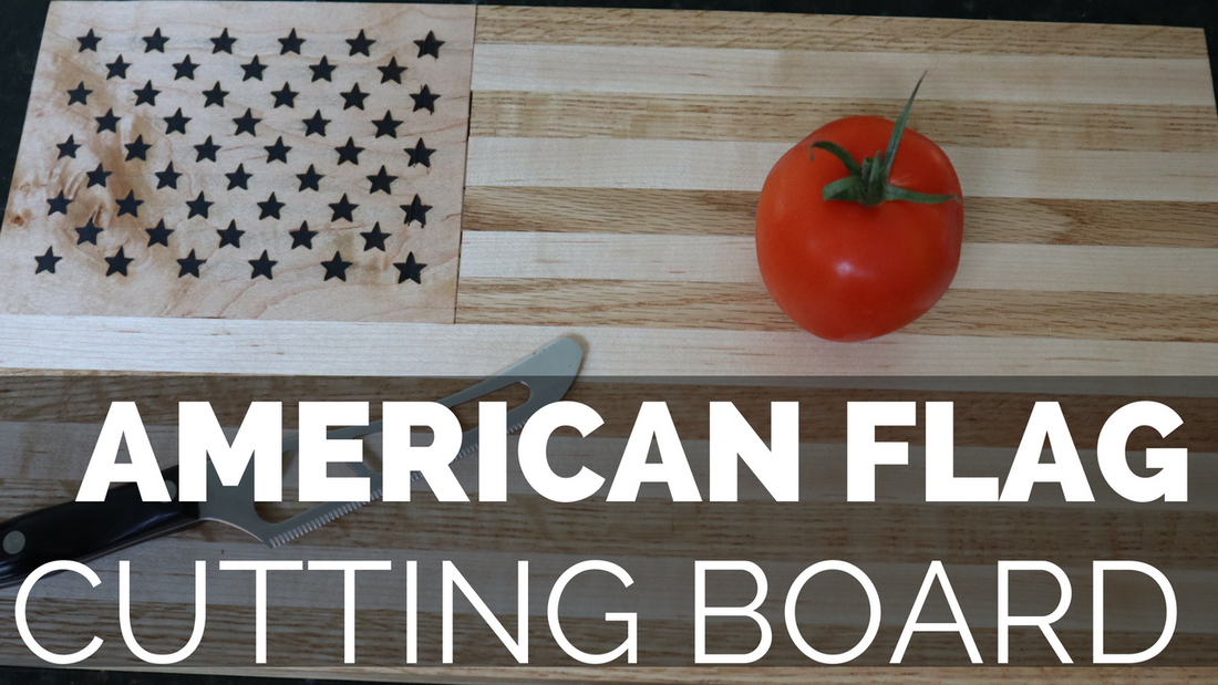 American Flag Styled Cutting Board