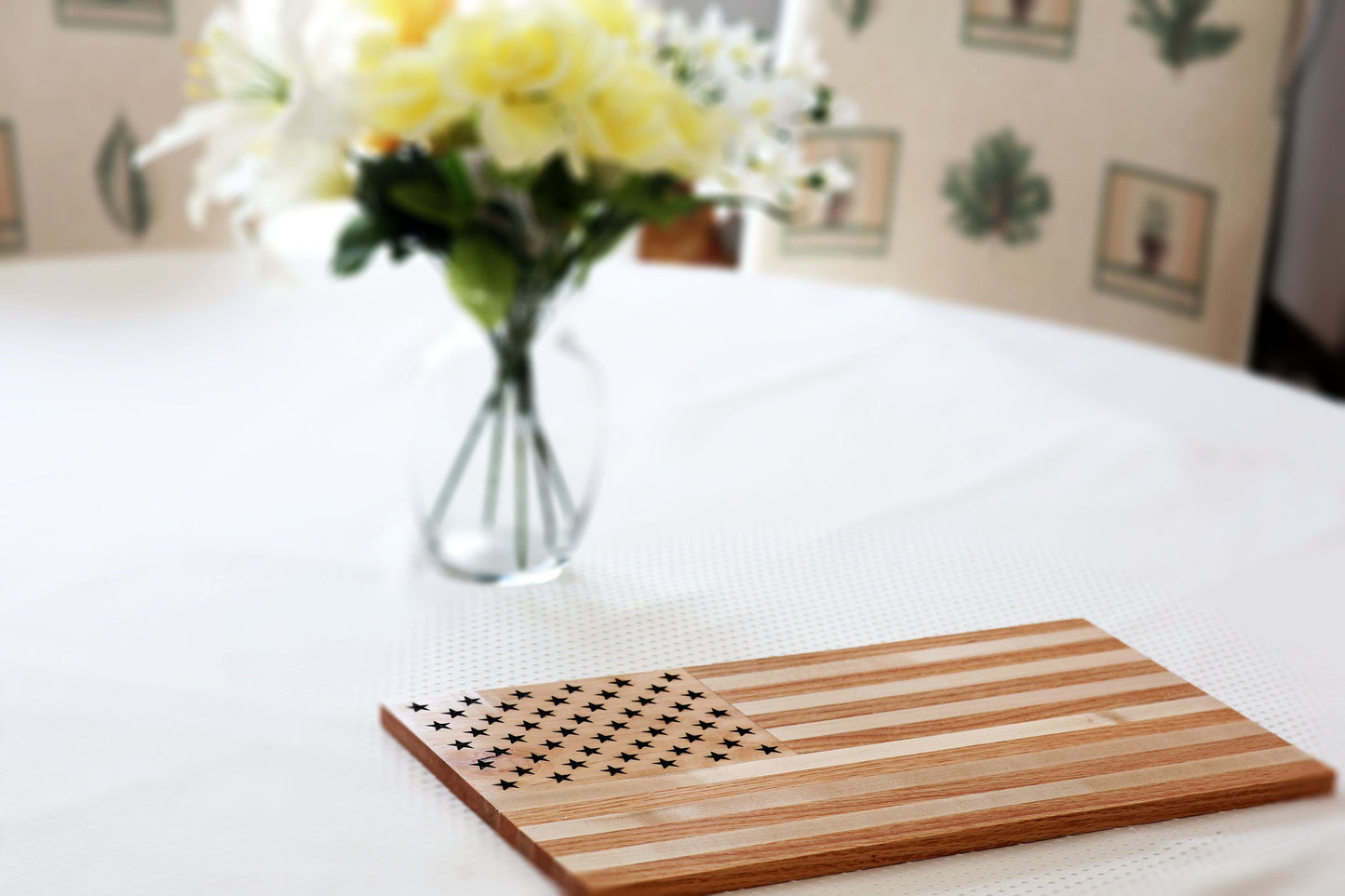 Handmade American Flag Cutting Board