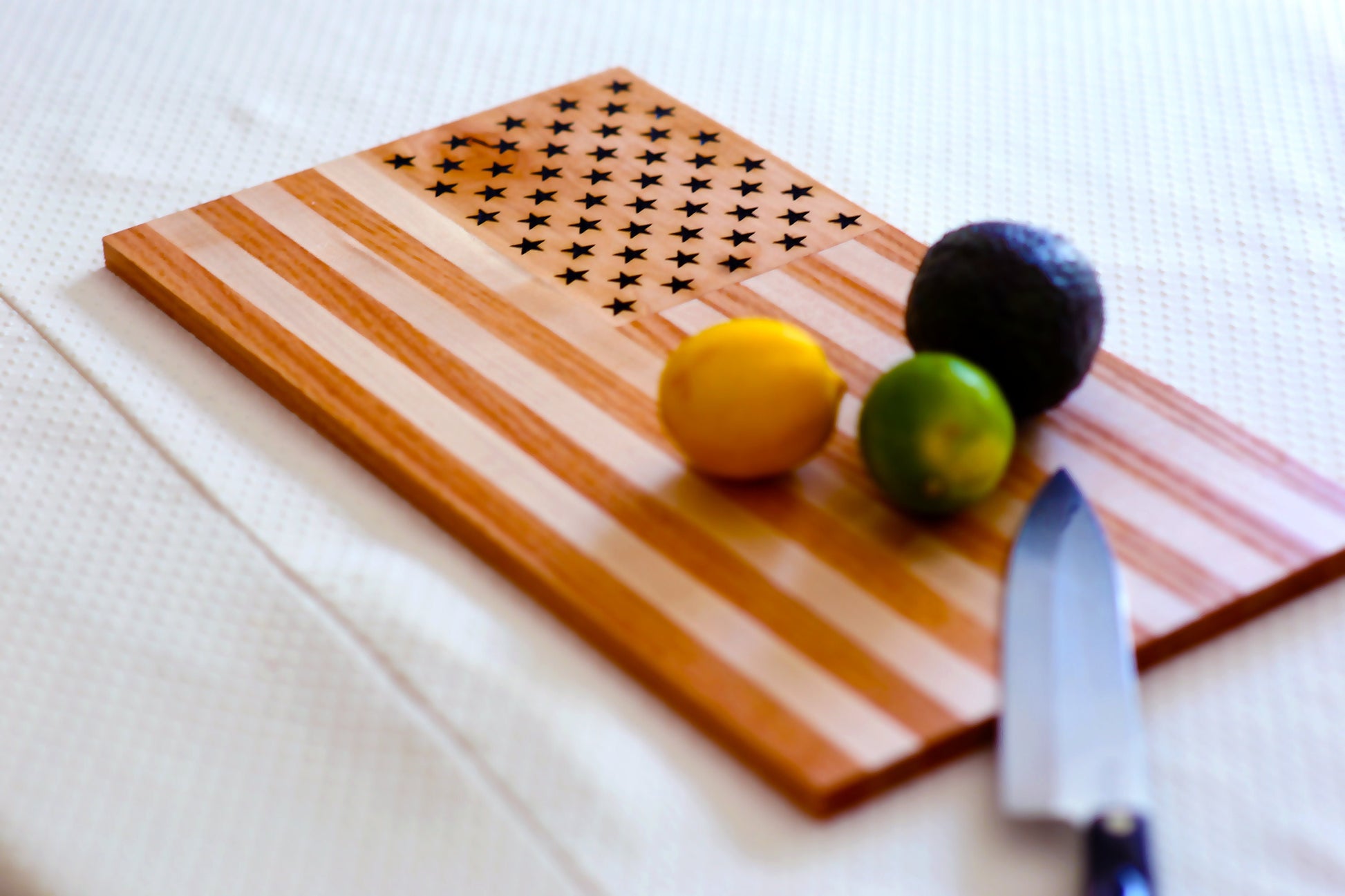 Handmade American Flag Cutting Board