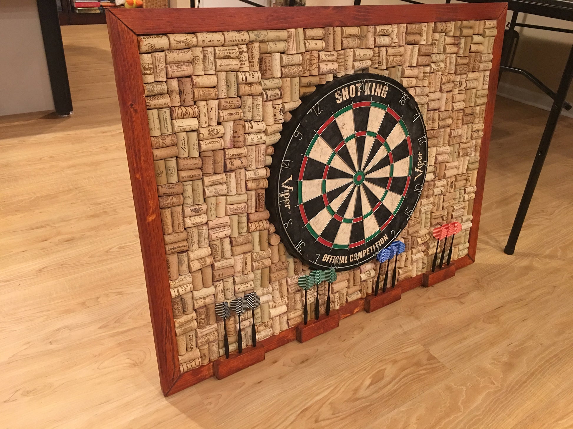 Dartboard Cork Backboard with Dart Board and Darts!