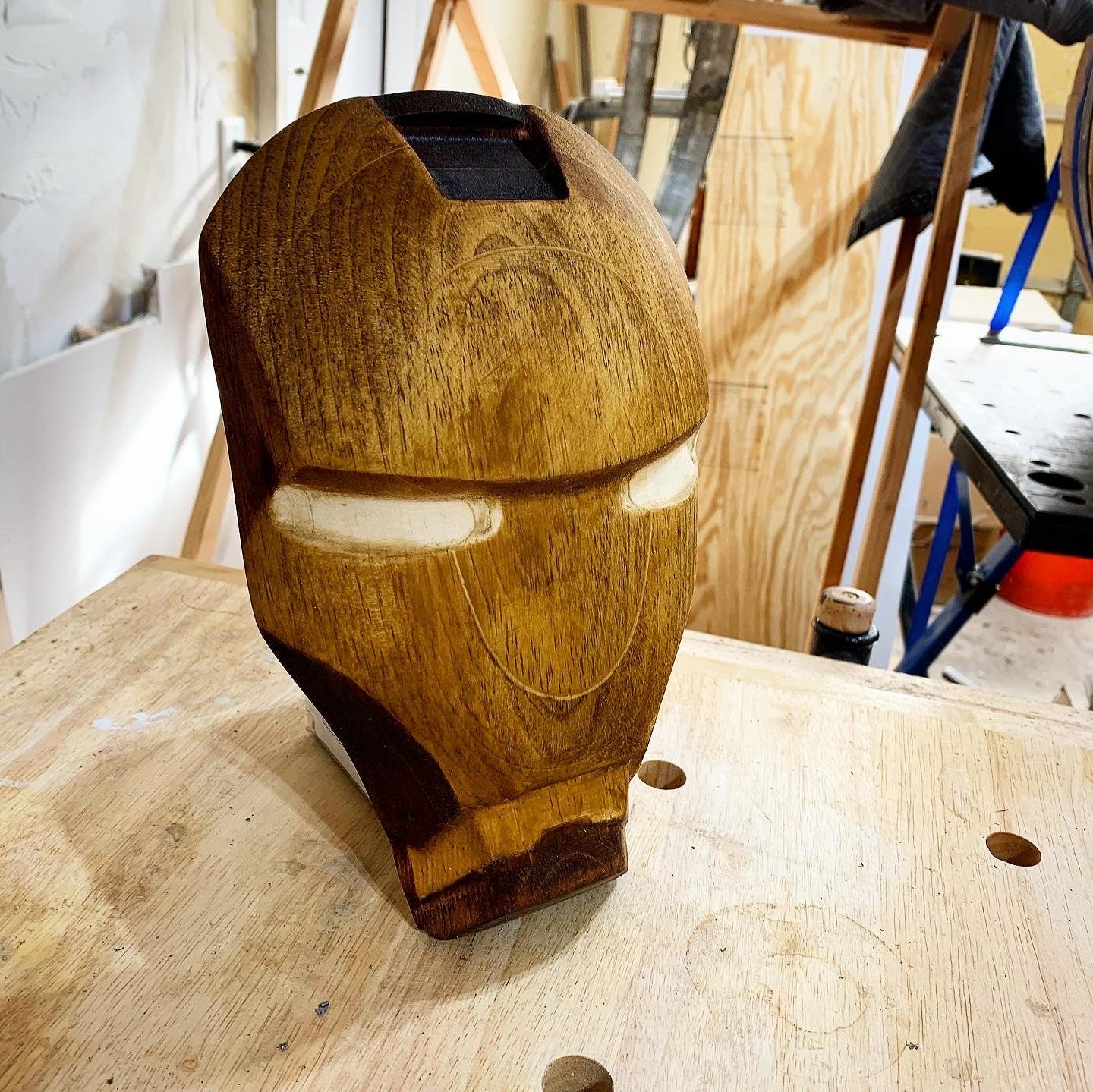 Superhero Wall Decor - High End, All Wood Helmet Model