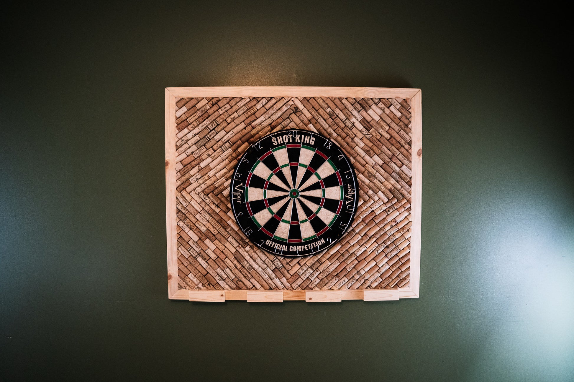 Cork Dart Board Backer!! Choose any custom design! Includes Dart Board and Darts