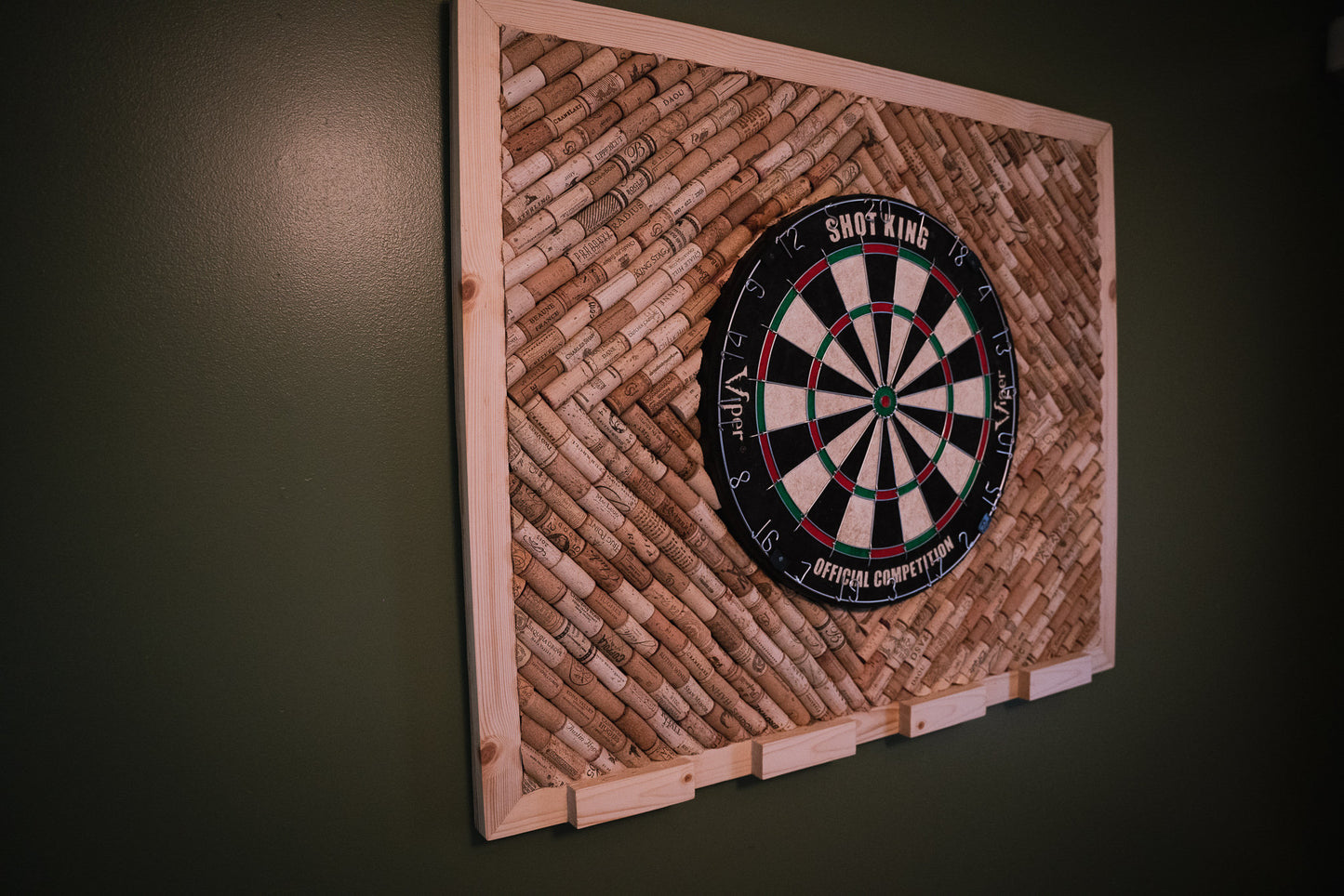 Cork Dart Board Backer!! Choose any custom design! Includes Dart Board and Darts