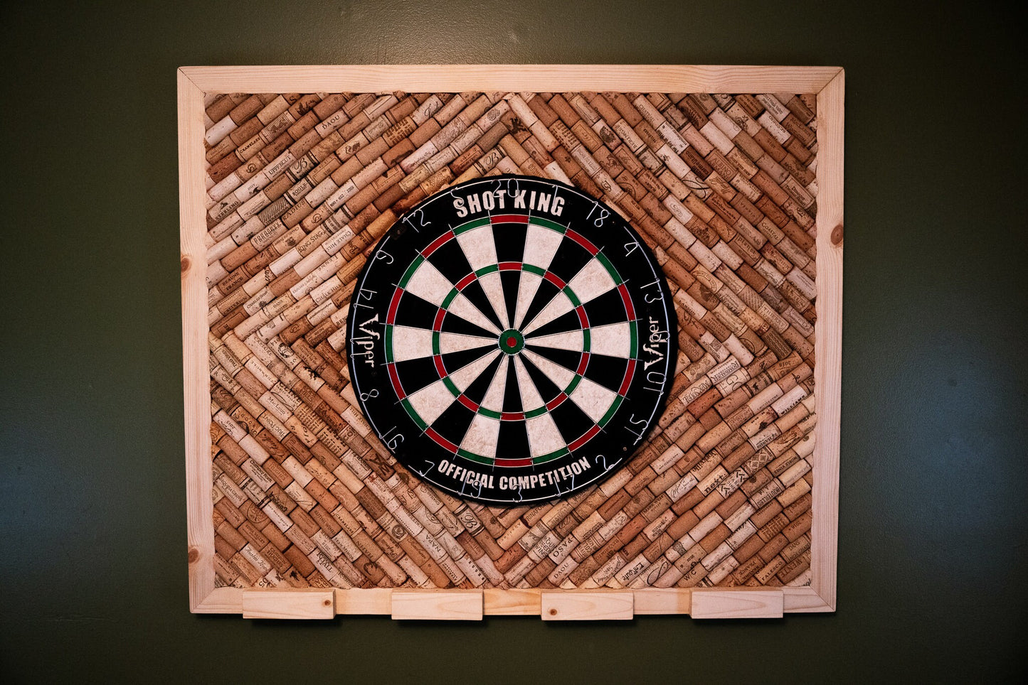 Cork Dart Board Backer!! Choose any custom design! Includes Dart Board and Darts