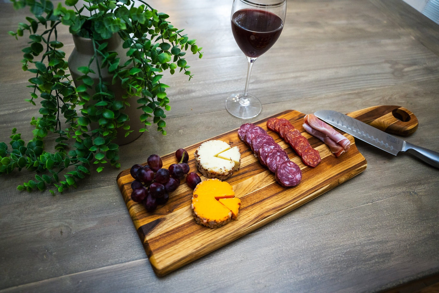 Charcuterie Board Personalized, Custom Serving Board, Hardwood Cutting Board, Laser Engraved Design, Handmade Signature Piece